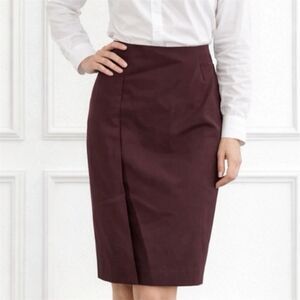 Mandorlamara Skirt Womens US Sz 6 Made in Italy sz 44 Pencil Wine Red office New